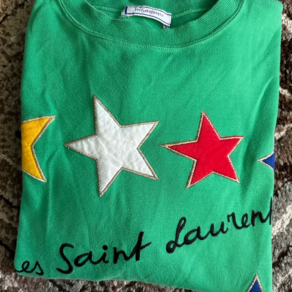 Yves Saint Laurent Vibrant Green suede